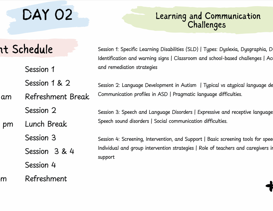 Workshop on Neurodevelopmental Disorders. day 2