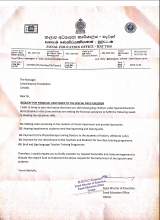 Request letter from Hatton Educational Zone